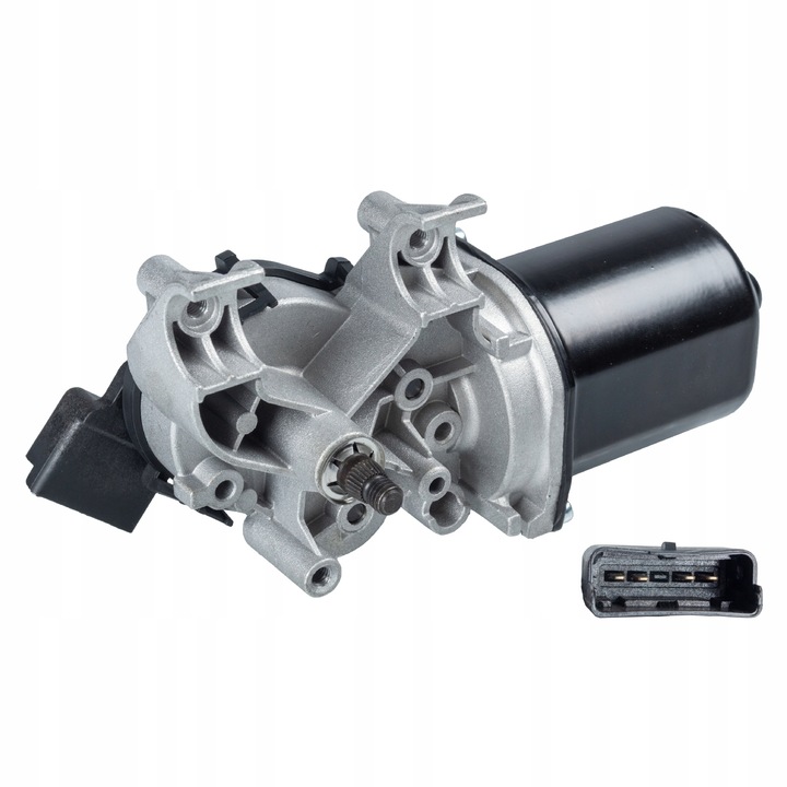 Motor stergator FEBI BILSTEIN, 4 conexiuni, 12V, montare frontala, 1.208kg