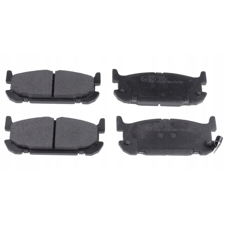 Комплект 4 накладки, FEBI BILSTEIN, 116396, Черни