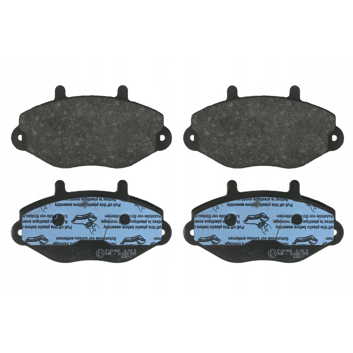 Комплект 4 накладки, FEBI BILSTEIN, 16036, черни