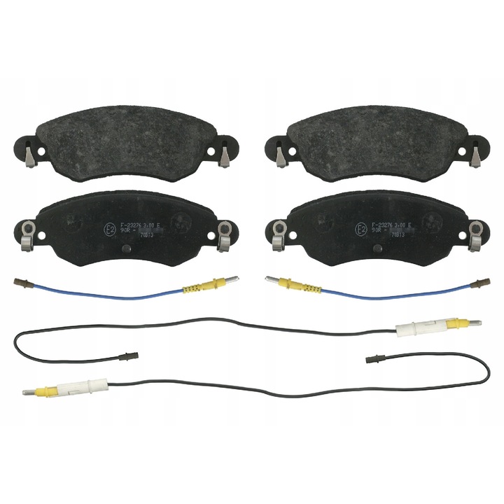 Комплект 4 накладки, FEBI BILSTEIN, 16416, Черни