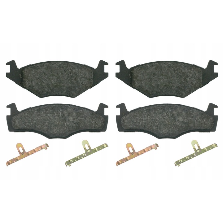 Комплект 4 накладки, FEBI BILSTEIN, 16012, Черни