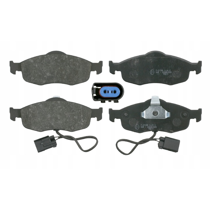 Комплект 4 накладки, FEBI BILSTEIN, 16035, Черни