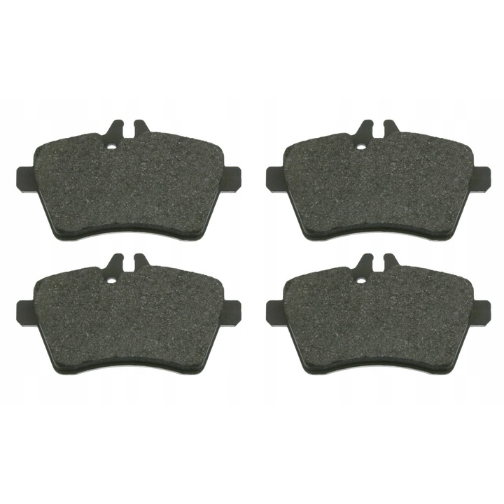 Set 4 placute de frana, Febi Bilstein, Negru, 16536