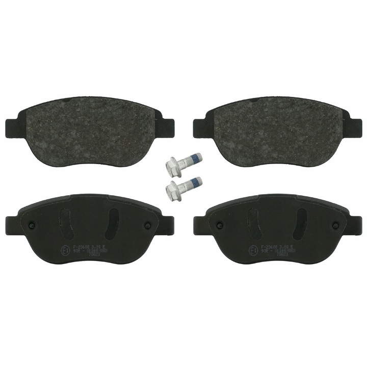 Set 4 placute de frana, FEBI BILSTEIN, 16422, Negru