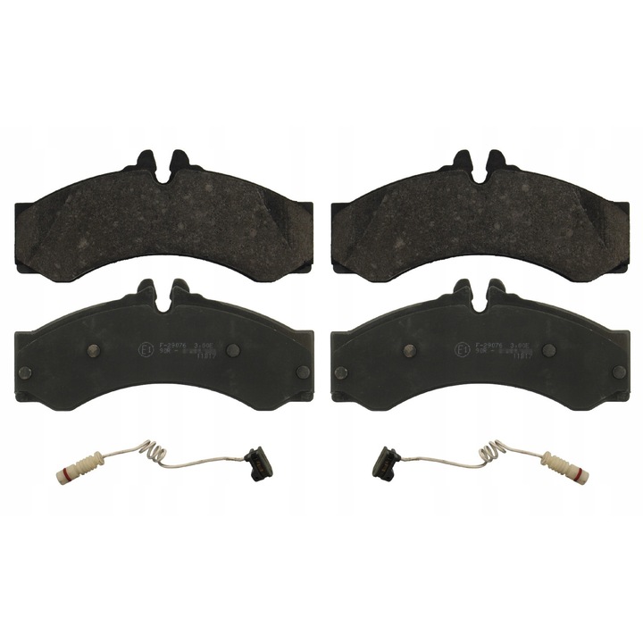 Fékbetétek, Febi Bilstein, fekete, 16811