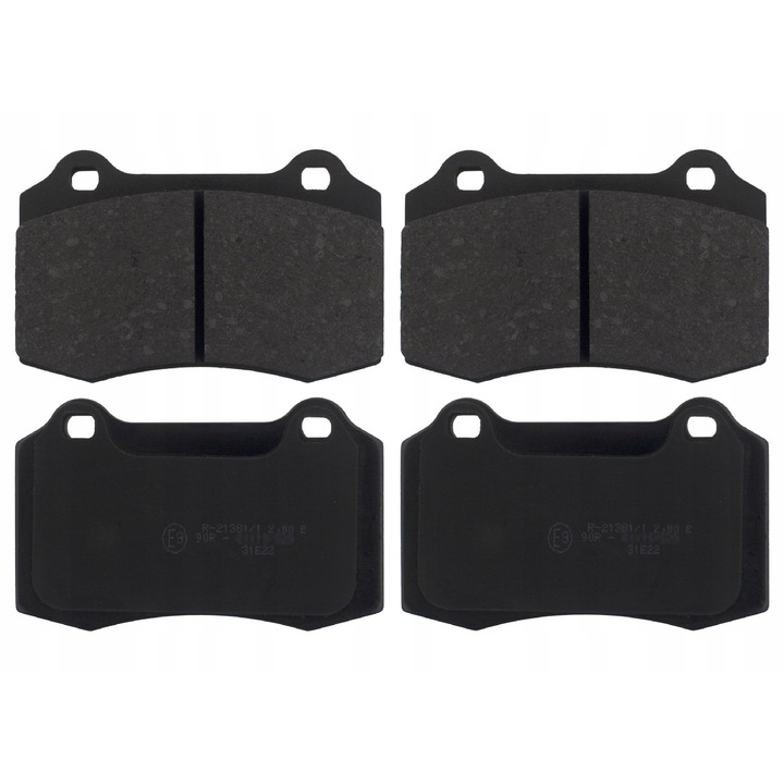 Комплект 4 накладки, Febi Bilstein, черни, 16887