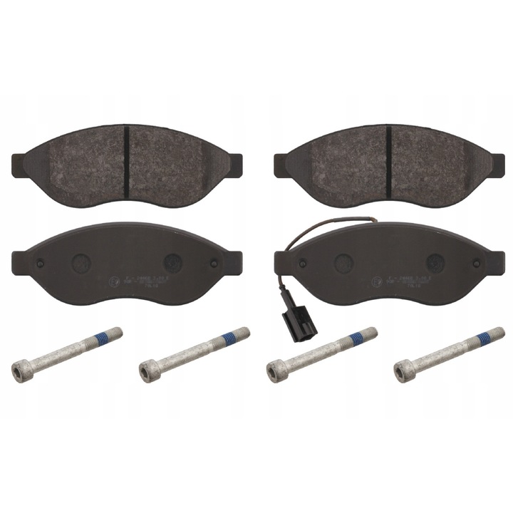 4db fékbetét készlet, Febi Bilstein, fekete, 16716