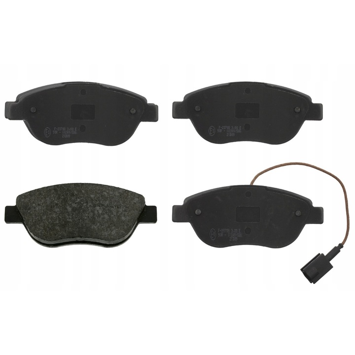 4db fékbetét készlet, Febi Bilstein, fekete, 16554