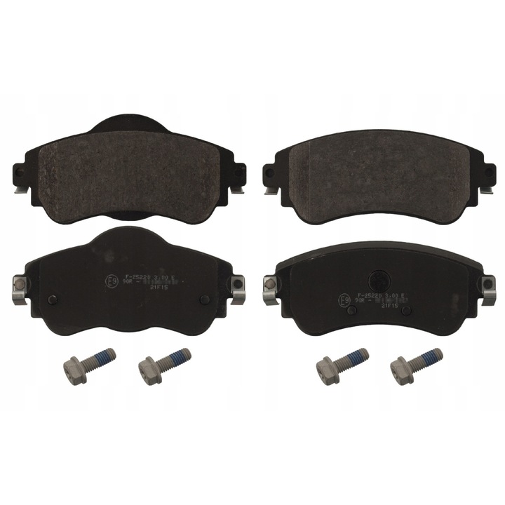 Febi Bilstein 16866 fékbetétek, elöl, 129x53x60mm