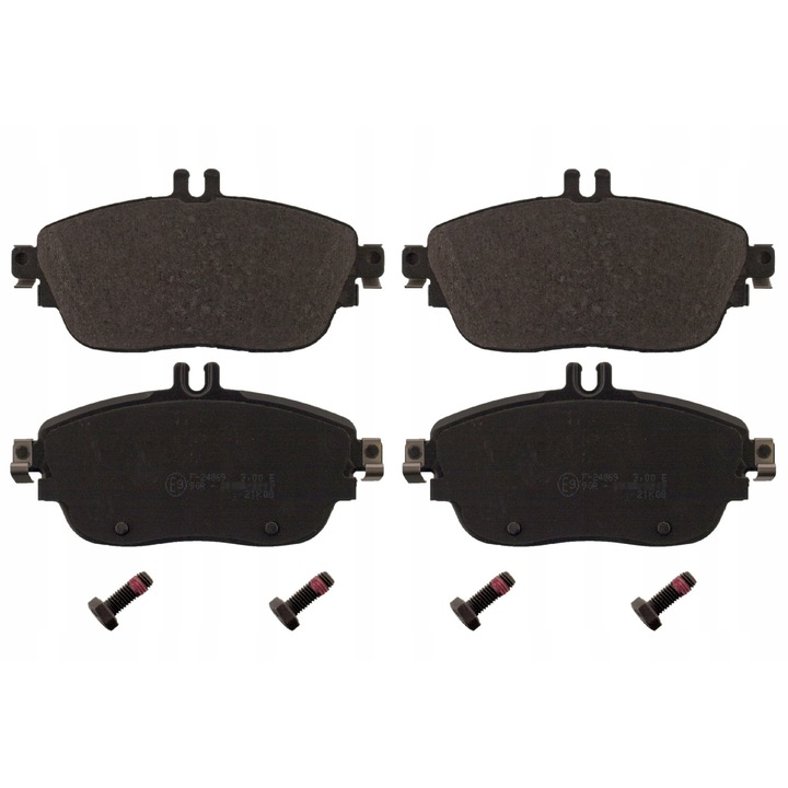 Комплект 4 накладки, Febi Bilstein, черни, 16870