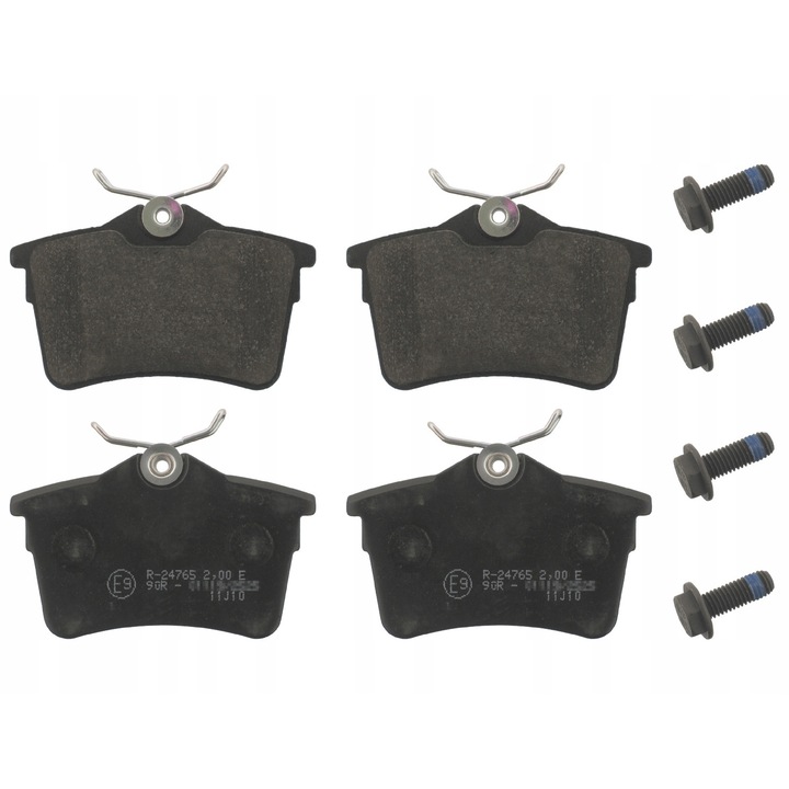 4 db-os fékbetét készlet, Febi Bilstein, fekete, 16831