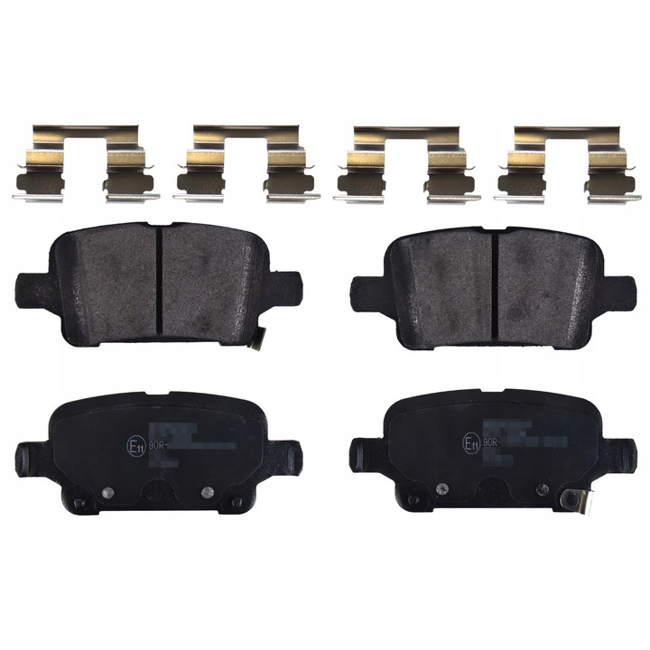 Комплект 4 накладки, Febi Bilstein, черни, 171397