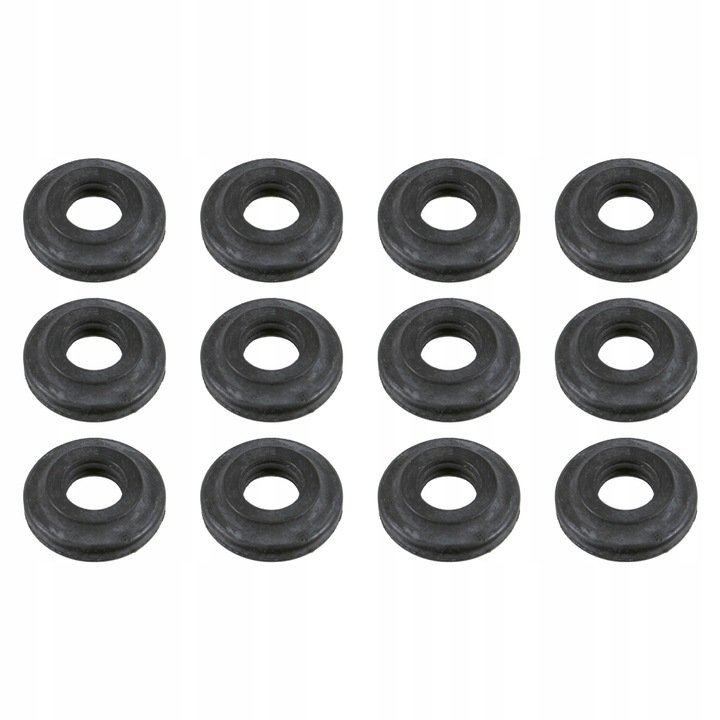 12 db szeleptömítés készlet, Febi Bilstein, 24322, Fekete