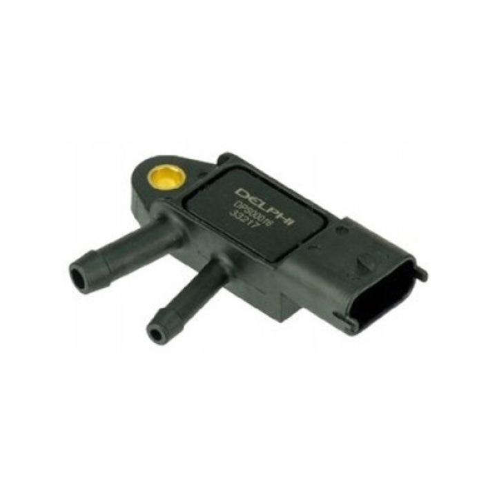 Kipufogógáz nyomásérzékelő, DELPHI, DPS00016, Fekete