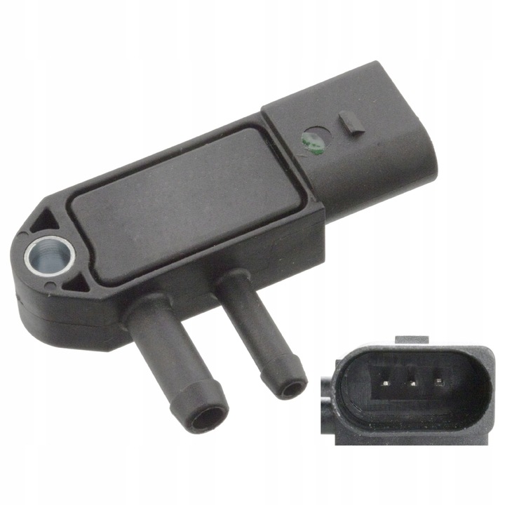 Kipufogógáz nyomásérzékelő Febi Bilstein 40766, műanyag, 3 csatlakozó