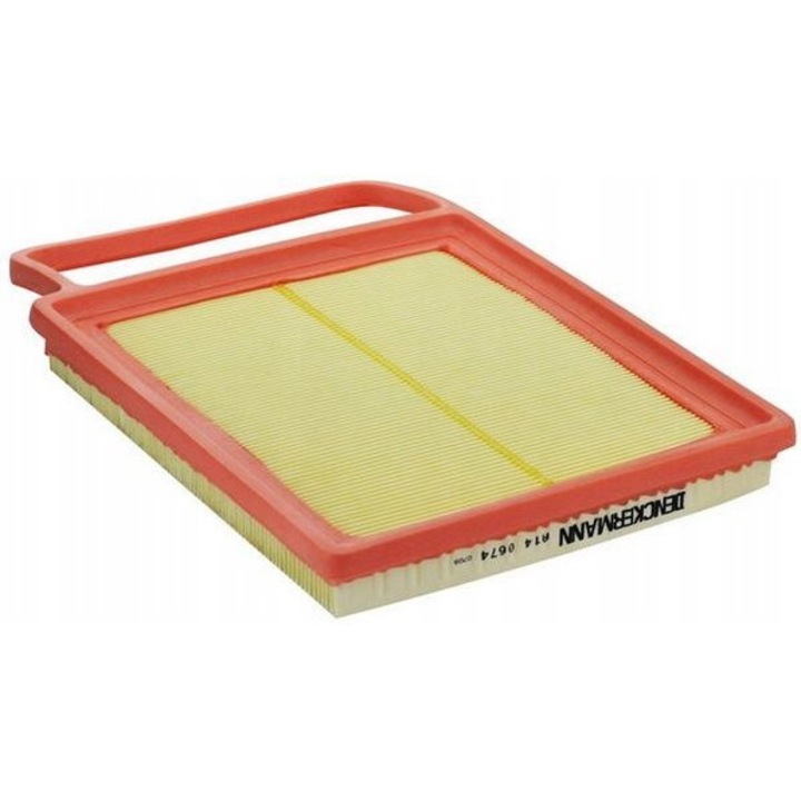 Légszűrő, Denckermann, A140674, piros/sárga