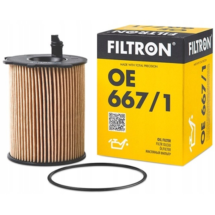 Filtru De Ulei, Filtron, Oe 667/1, Cu Peugeot, Citroen, Ford, A 71,5 mm, B 26 mm, C 25,5 mm, H 99,5 mm, 71,5 mm X 26 mm X 25,5 mm X 99,5 mm