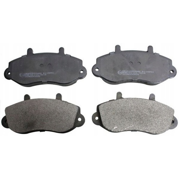 Fékbetétek, Denckermann, B110654, fekete