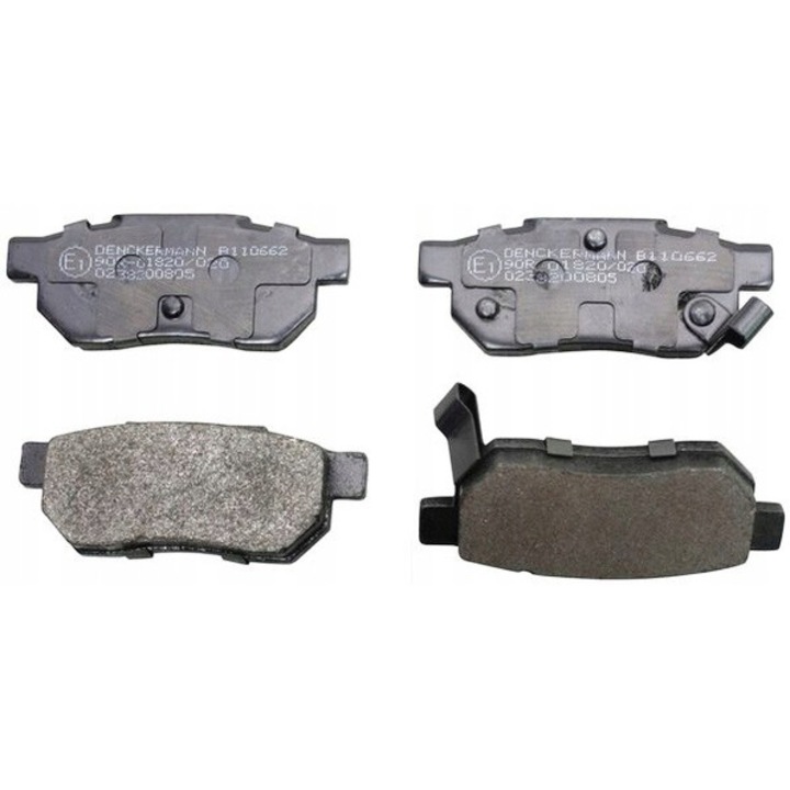 Fékbetét készlet, Denckermann, B110662, szürke