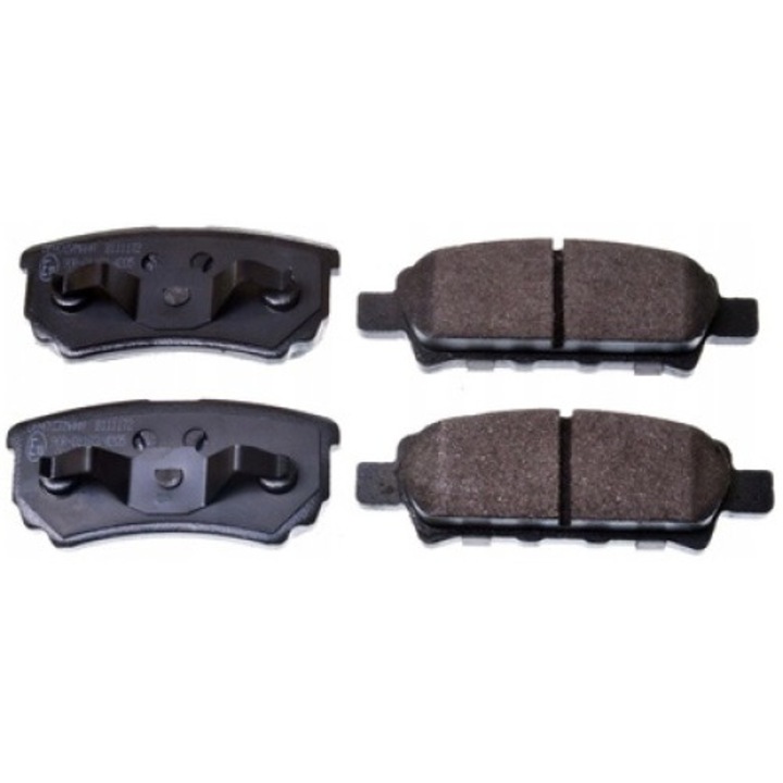 4db fékbetét készlet, DENCKERMANN, B111172, fekete