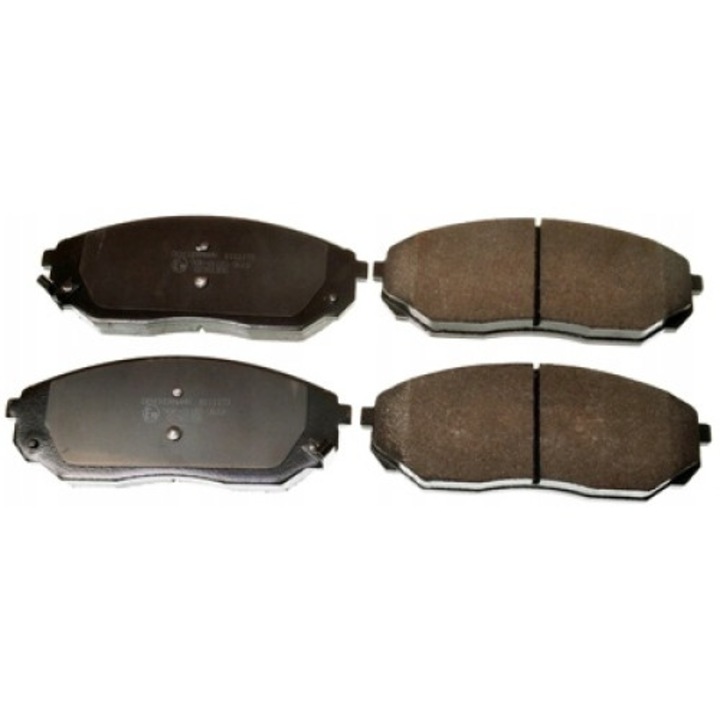 4db fékbetét készlet, DENCKERMANN, B111173, fekete