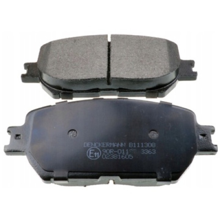 4db fékbetét készlet, Denckermann, B111308, fekete