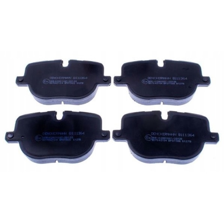 4db fékbetét készlet, Denckermann, B111364, fekete