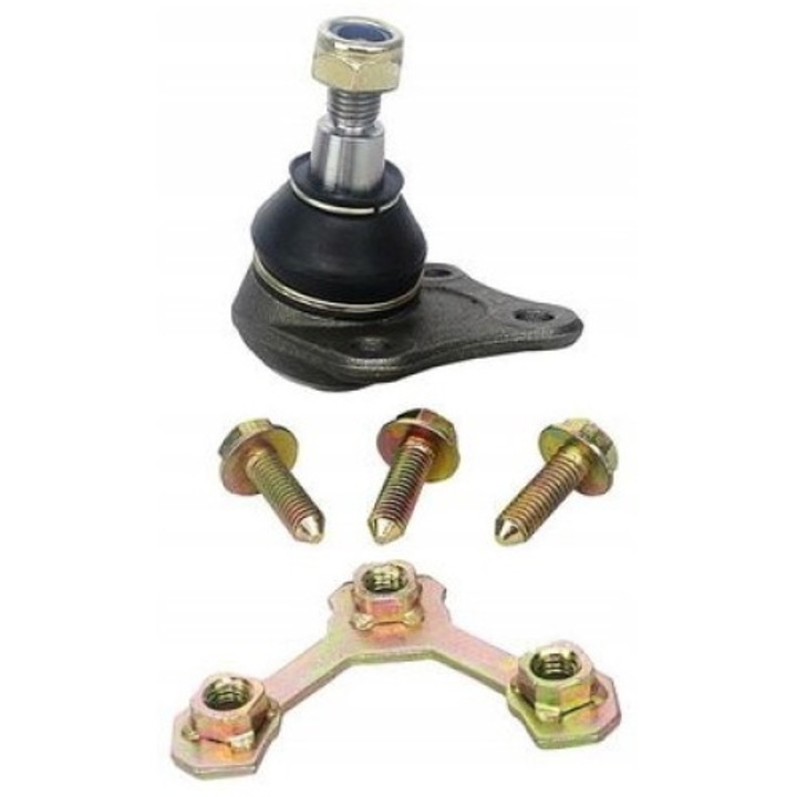 Lengőkar csap, Denckermann, fém, Audi/Citroen kompatibilis, szürke/fekete, D110056