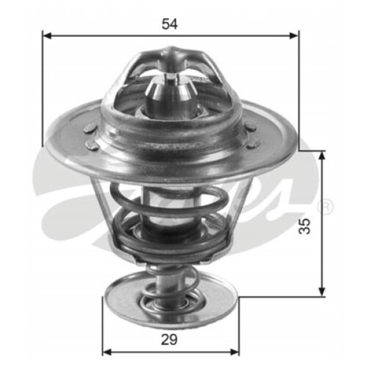 Термостат, Gsp, Температура на отваряне 88°C, сребрист