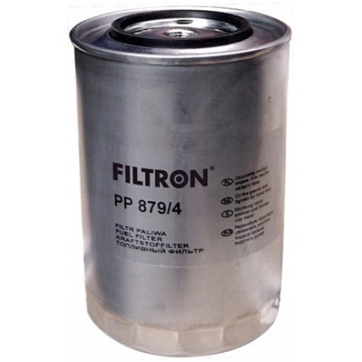 Filtru combustibil PP 879/4, Filtron, Ford/Iveco/Renault, Negru/Argintiu