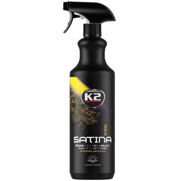 Solutie intretinere interior auto K2 SATINA PRO, efect mat, Parfum prospat, 1L