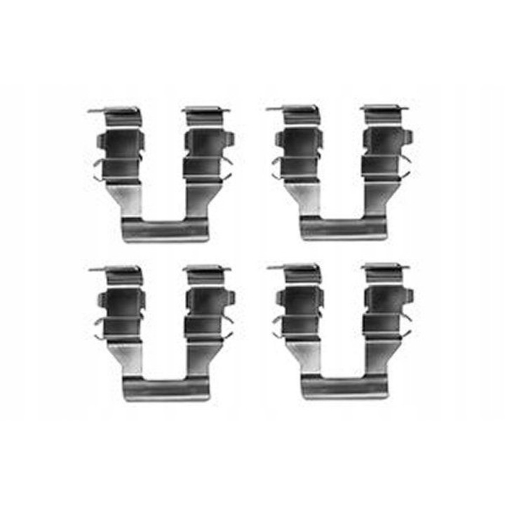 Fékbetét rögzítő készlet, TRW, PFK338, szürke