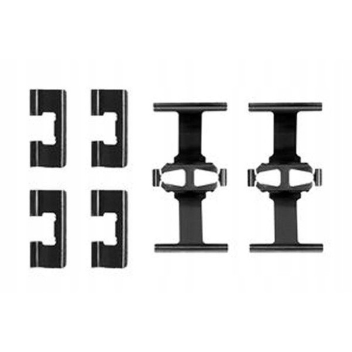 Fékbetét rögzítő készlet, TRW, PFK270, Fekete