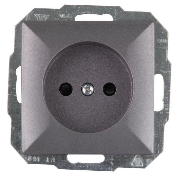 Контакт за вграждане, Abex, IP20, 250V, 16A, сив