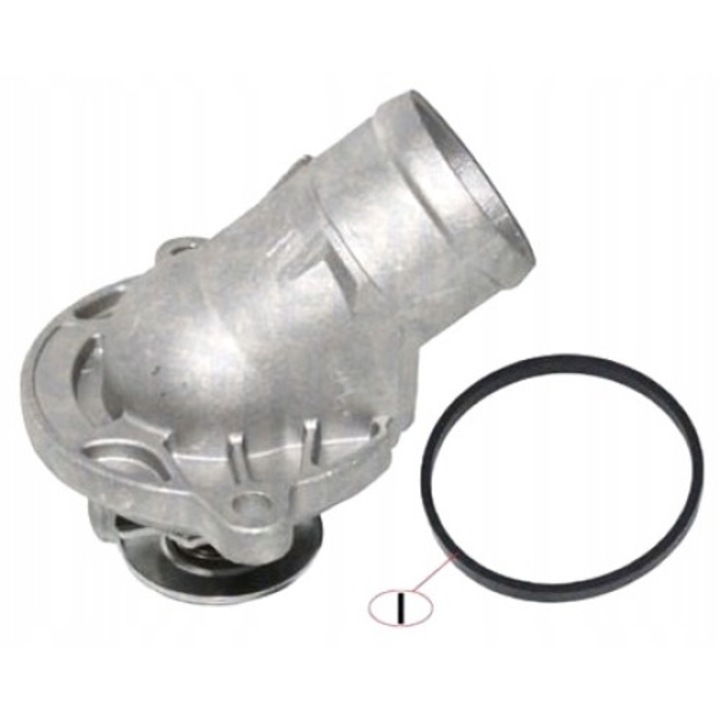 Magneti Marelli hűtőfolyadék termosztát, 87°C, házzal, Mercedes-Benzhez