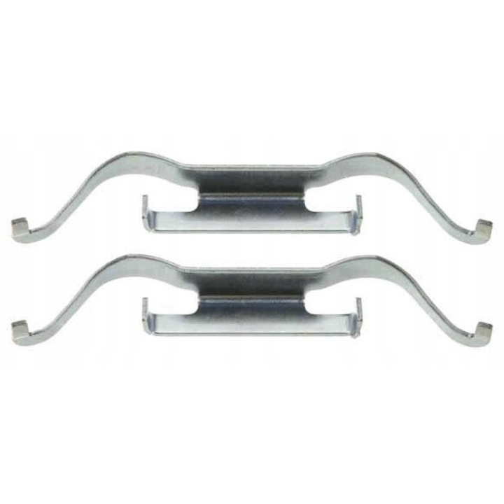 Fékbetét rögzítő készlet, TRW, PFK457, ezüst