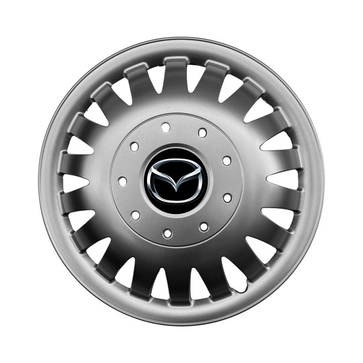 Set 4 Capace Roti R16 AutoSSF ®, Potrivite Jantelor de 16 inch, pentru MAZDA, Model 410 Bombat