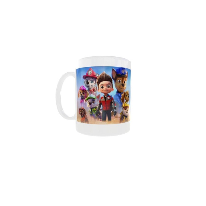 Cana personalizata cu Patrula Catelusilor, Filmul Cel Mare, PAW Patrol: The Mighty Movie INOVATIX, 330 ml
