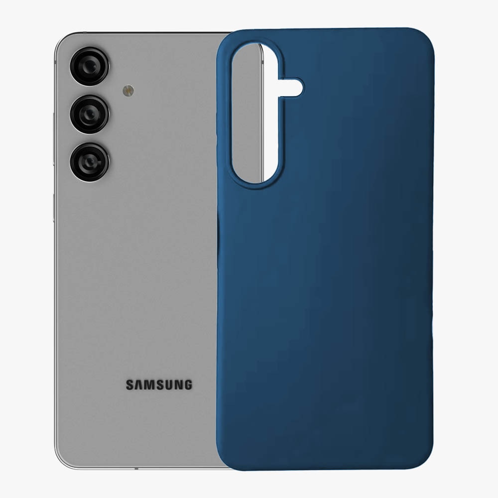Husa protectie, Compatibila Samsung Galaxy S26 Plus, FONIX Ultra Slim Fit, Anti-Fingerprint, Design subtire, Acoperire mata, Suprafata antiaderenta, Albastru