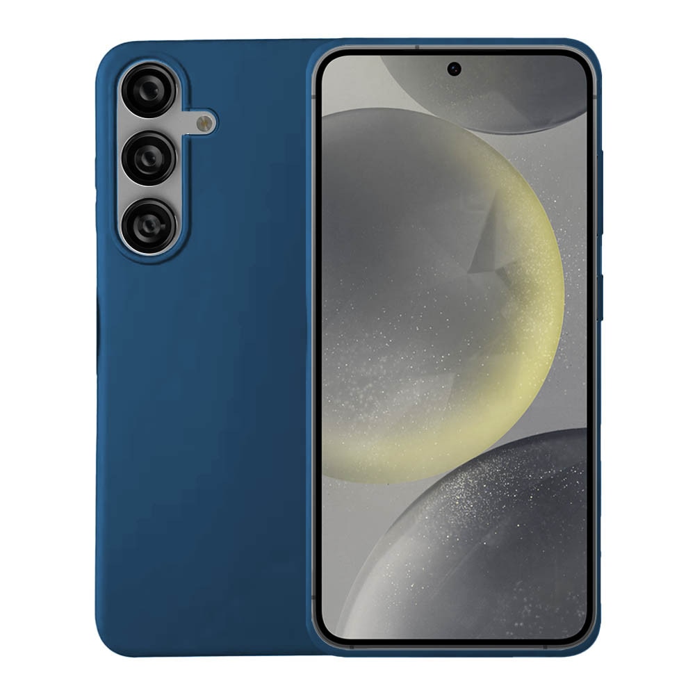 Husa protectie, Compatibila Samsung Galaxy S26 Plus, FONIX Ultra Slim Fit, Anti-Fingerprint, Design subtire, Acoperire mata, Suprafata antiaderenta, Albastru