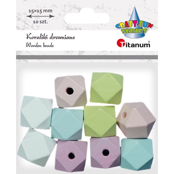 Margele, Titanum, Lemn, Bej