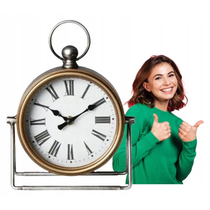 Ceas de podea, Splendid, Lemn, 18x24cm, Bronz