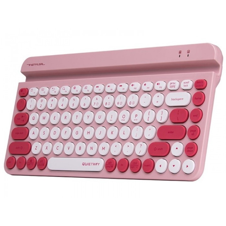 Tastatura, A4Tech, Bluetooth, 2.4 GHz, Multicolor