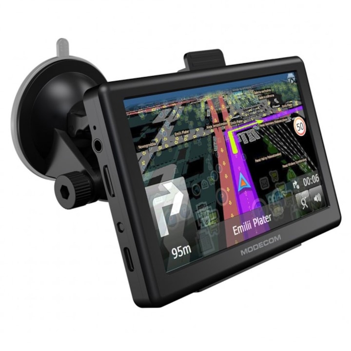 GPS FREEWAY CX 5.0, Modecom, Ecran tactil, Negru