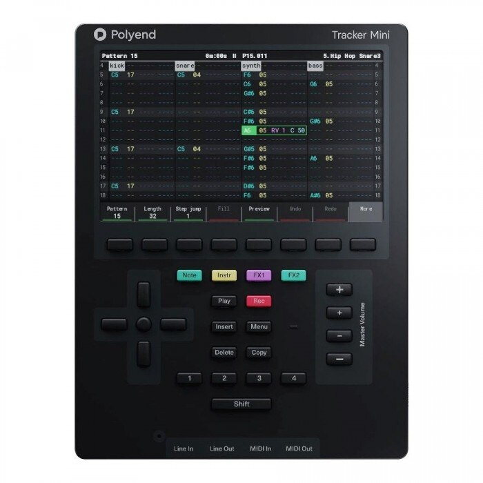 Statie de lucru audio compacta Tracker Mini, Polyend, USB-C