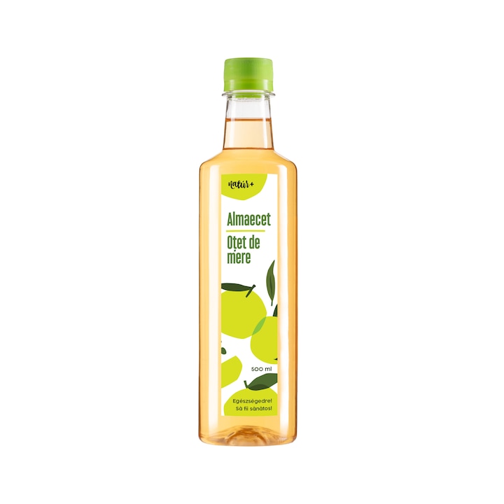 Otet de mere nefiltrat Natur+ 500 ml