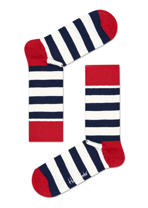 Sosete dama, WildFashion, 200001, Bumbac, Alb/Bleumarin, 36 EU