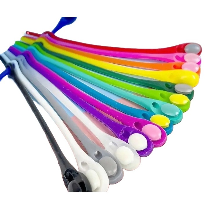 Set 12 sireturi silicon multicolor