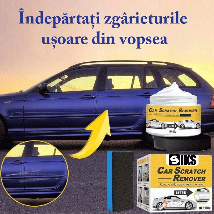 Kit De Reparare Zgarieturi Auto Tip Pasta Polish Cu Burete Inclus, Solutie  Pentru Restaurare Exterior Auto, Detaling, Potrivit Pentru Orice Tip De  Masina, 50 ML, Alba 