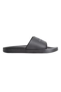 CALVIN KLEIN JEANS, Papuci cu logo in relief, Negru, 45